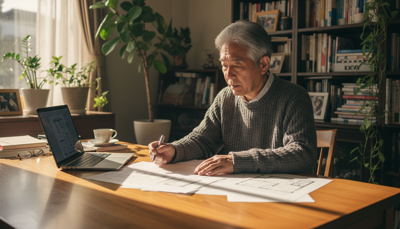 60歳以上単身者の住まい探しイメージ