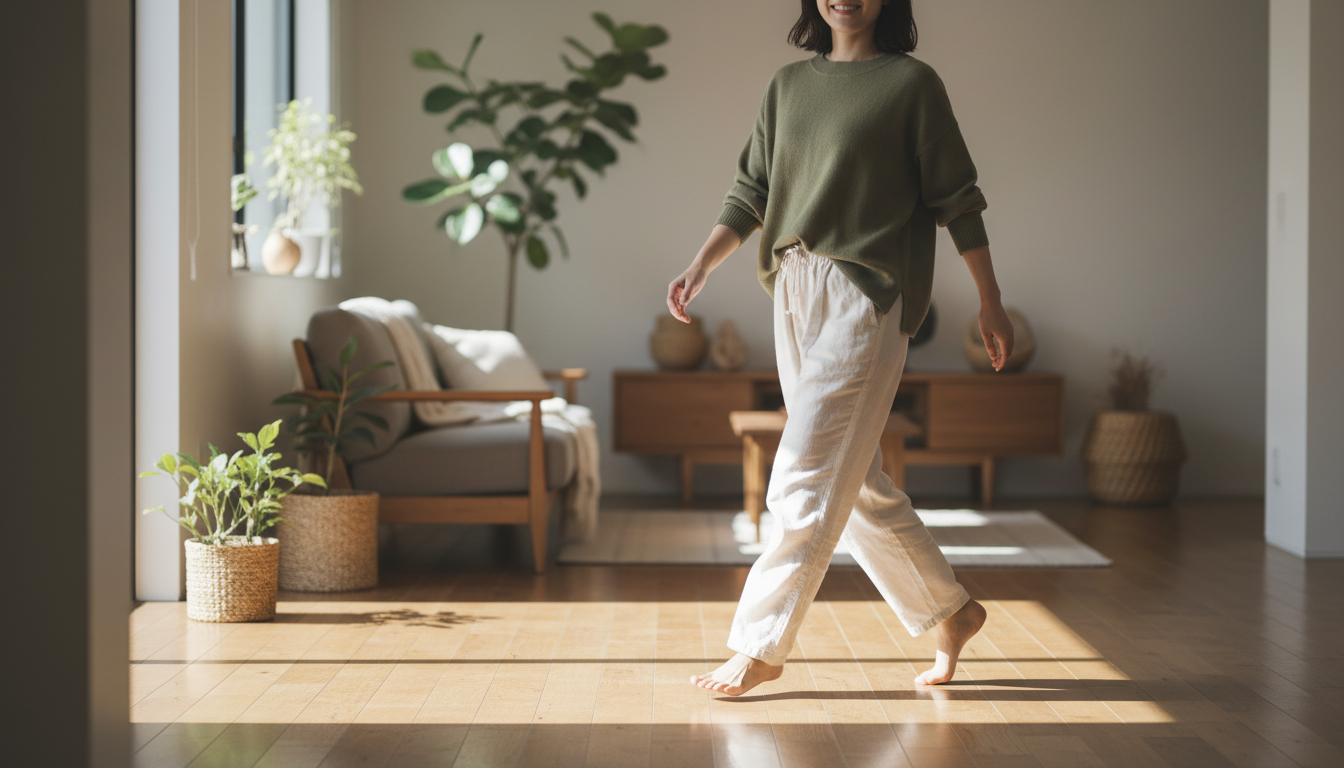 正しい姿勢での日常生活の様子