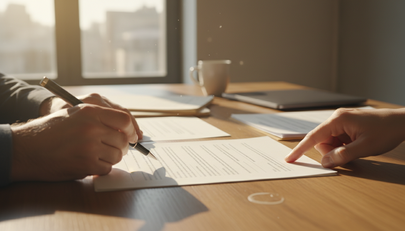 申請書類の確認作業