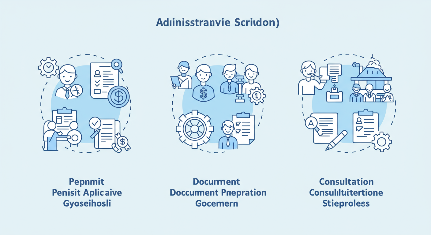行政書士の主な業務内容を示す図表