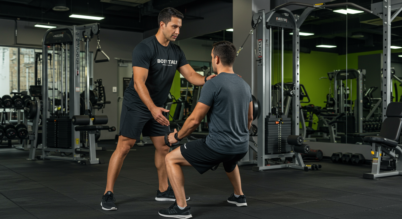 有資格トレーナーによる指導イメージ