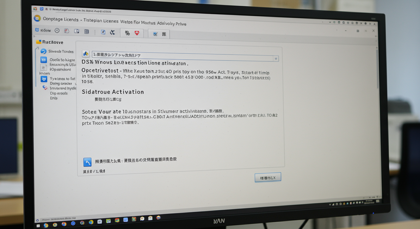 Windows ライセンス認証画面
