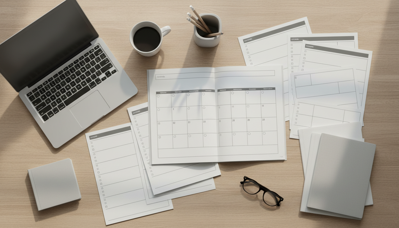 期限管理カレンダーとチェックリスト