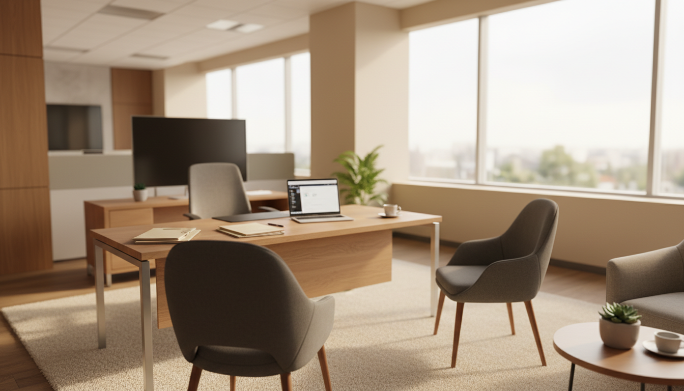 行政書士との相談風景