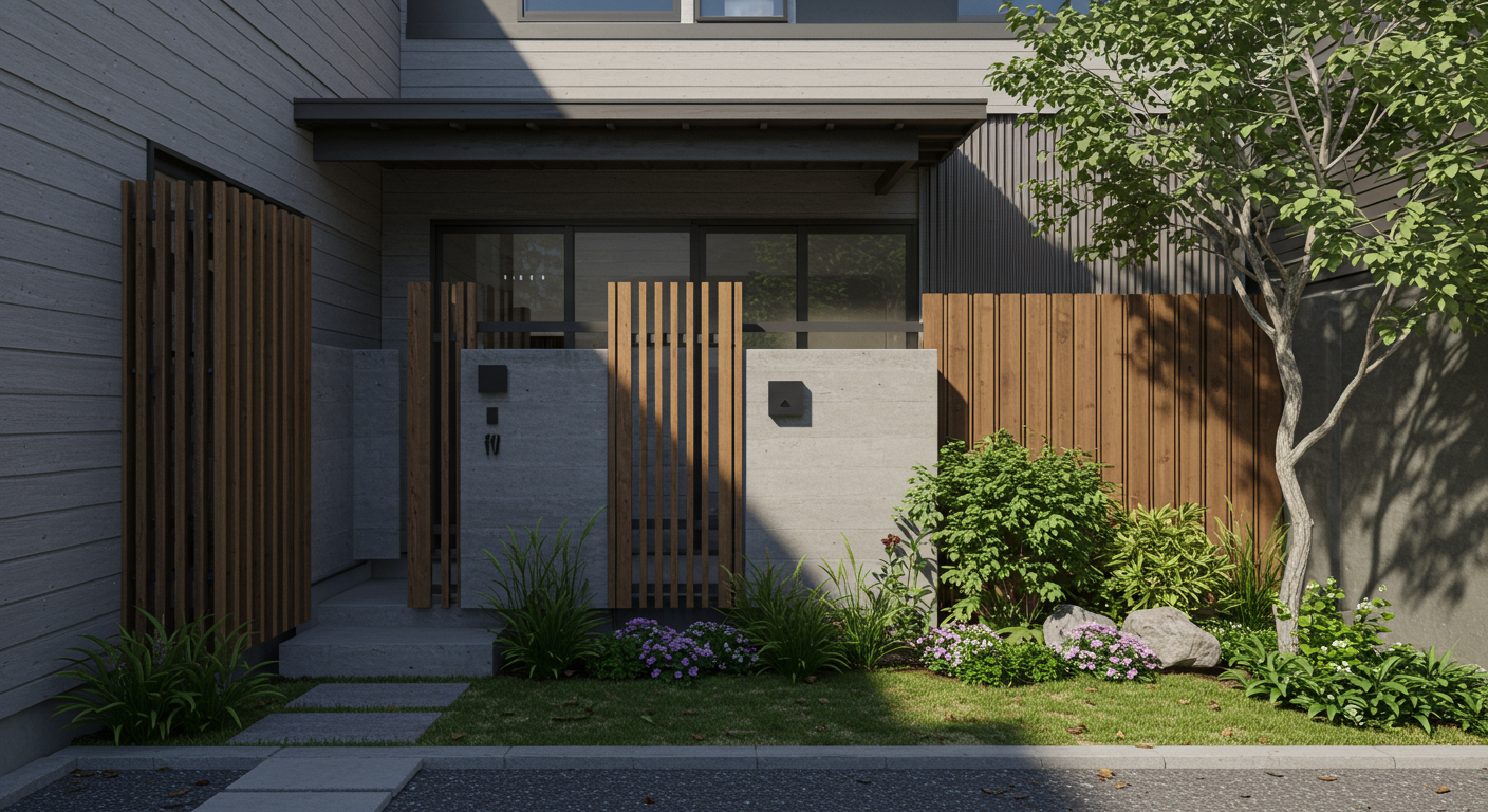 プライバシーを確保した外構デザイン