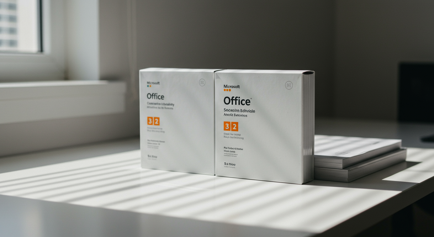 Microsoft Office正規品と非正規品の比較イメージ