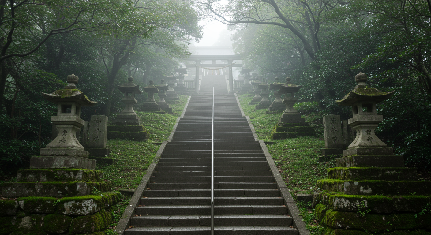 愛宕神社と出世の石段の風景