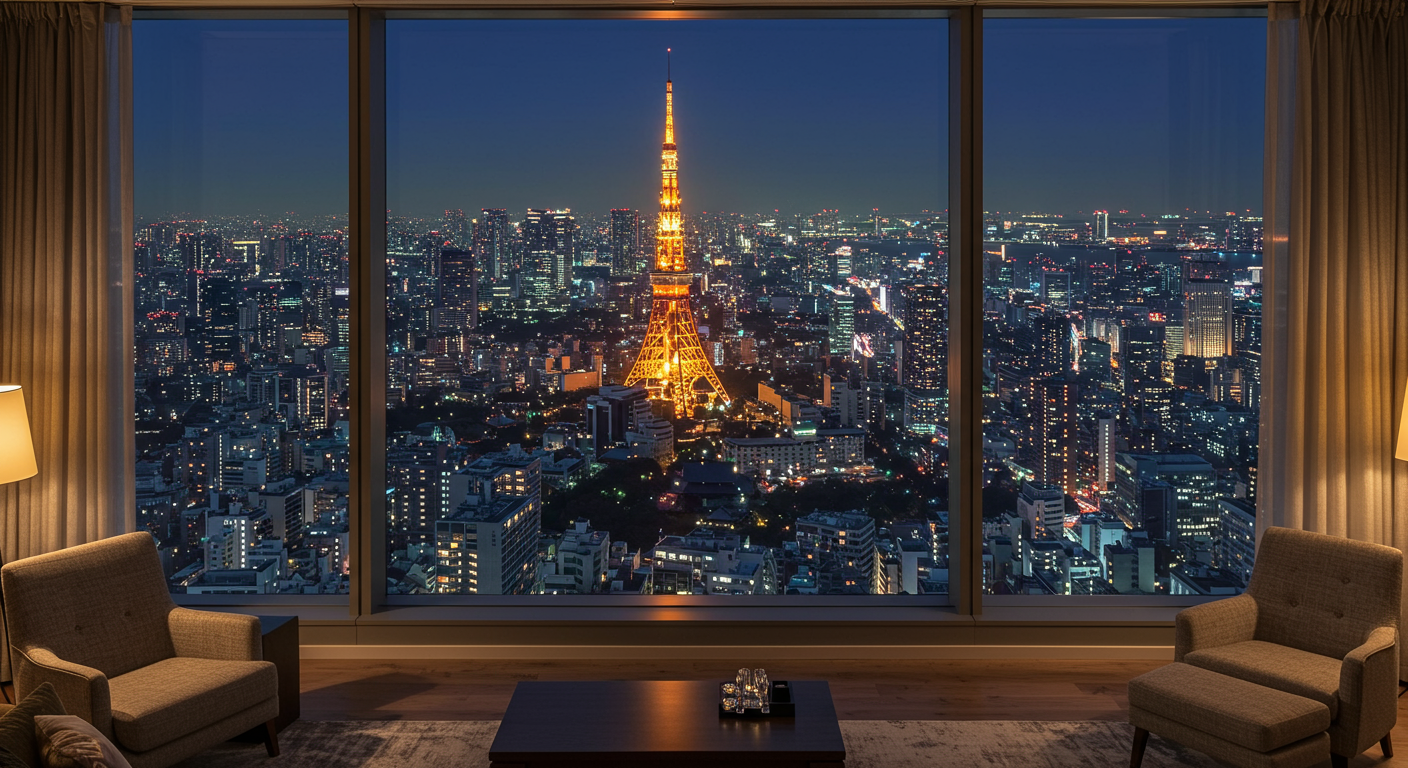 タワーマンションからの夜景