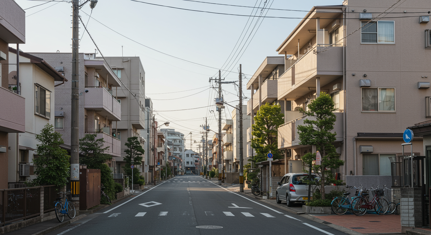 新宿区の住宅街