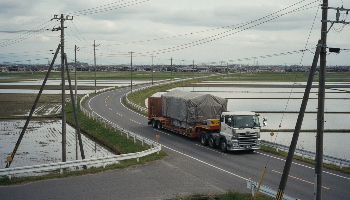 特殊車両通行許可が必要な大型トレーラーと埼玉県の道路