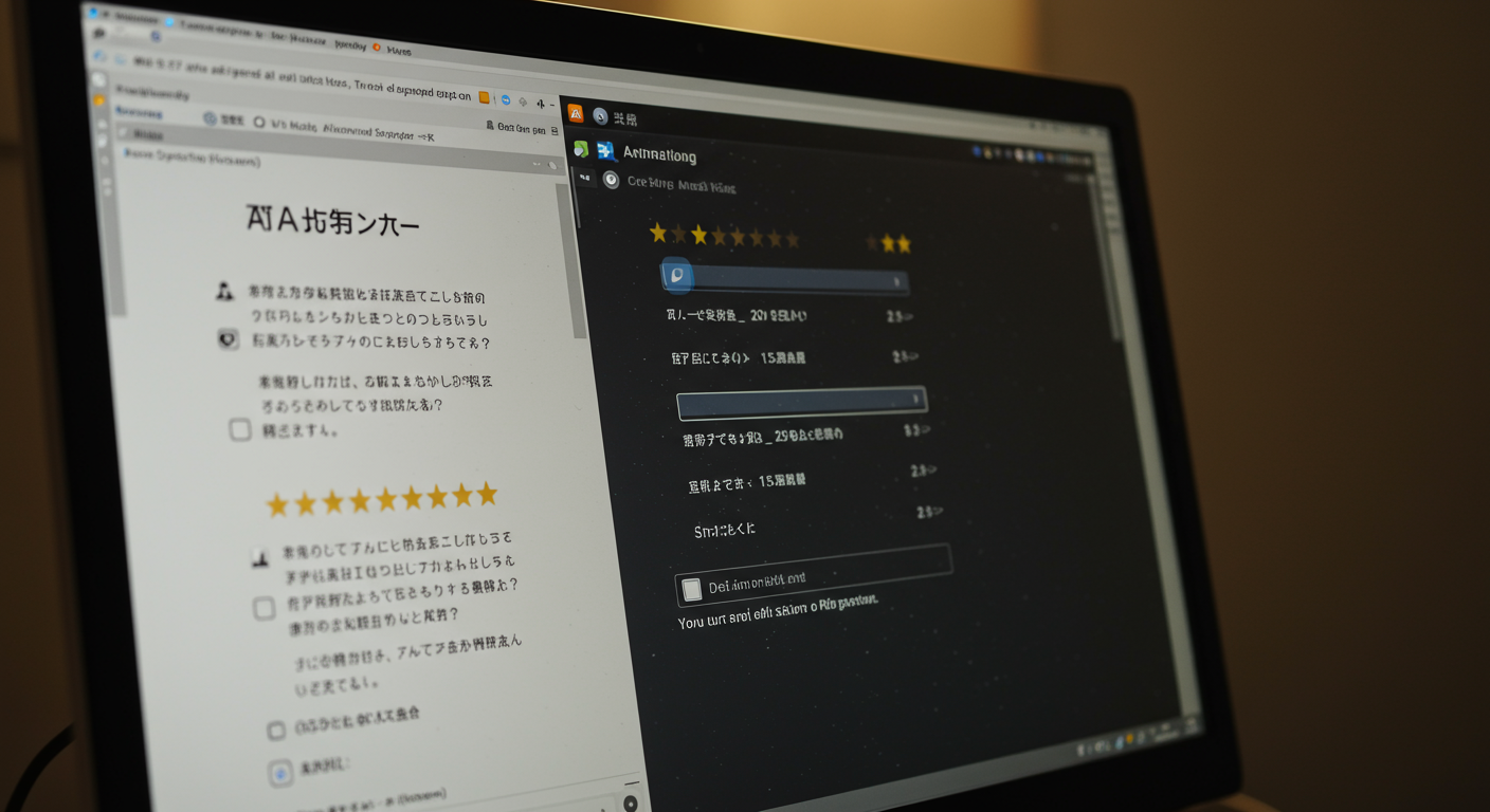 AIアノテーション作業の様子