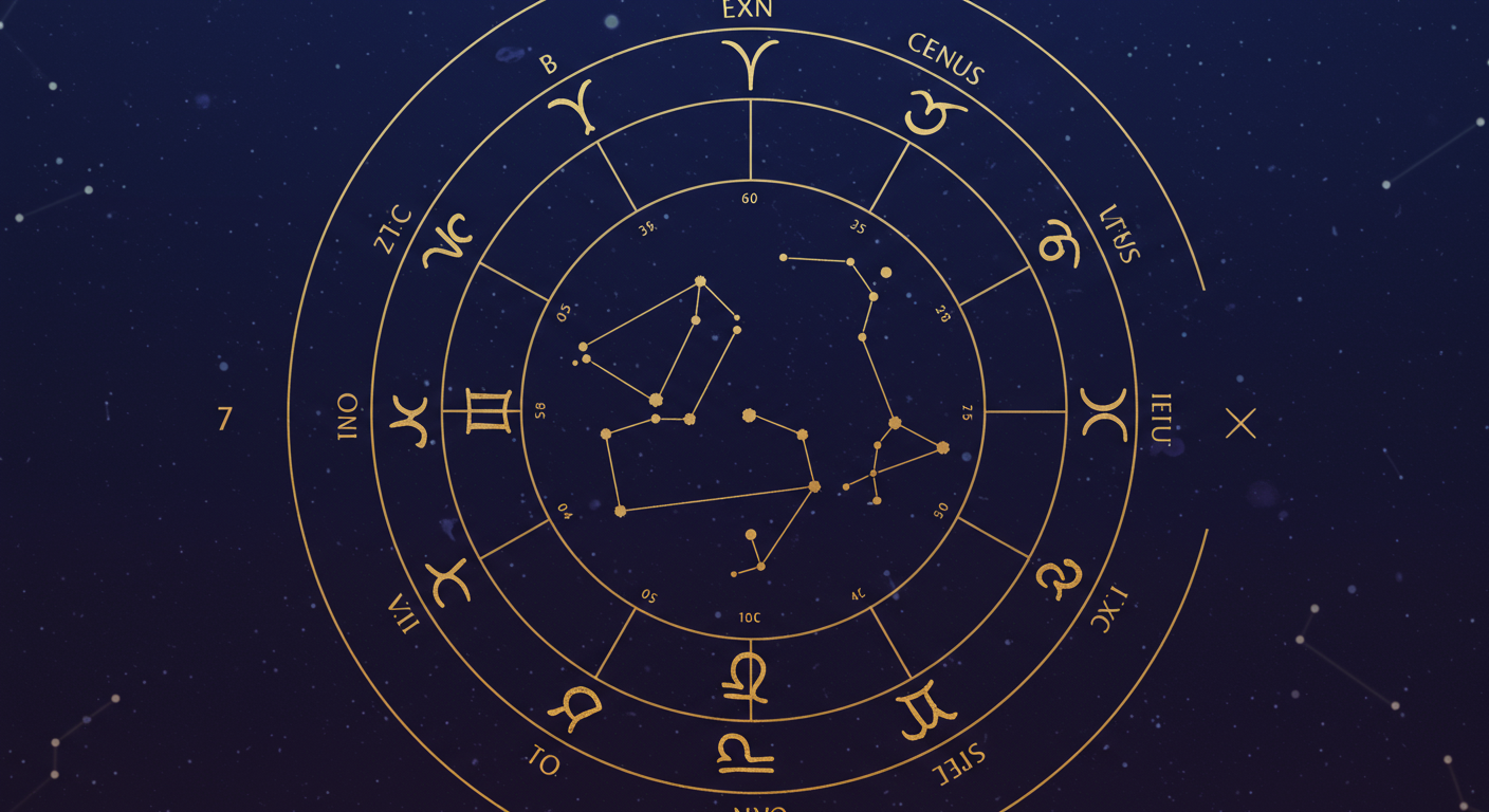 占星術の第7ハウスと金星の関係を示す図