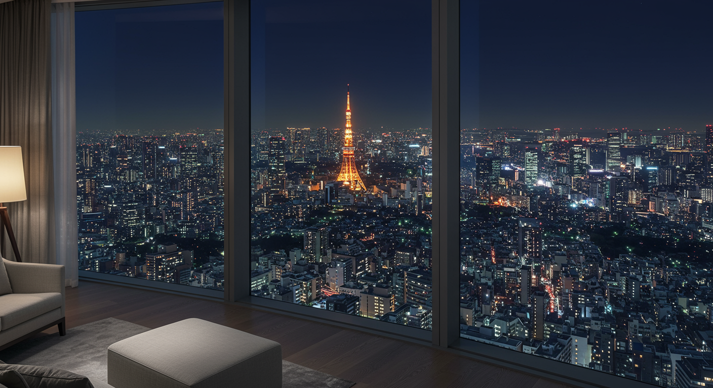 赤坂タワーマンションからの夜景