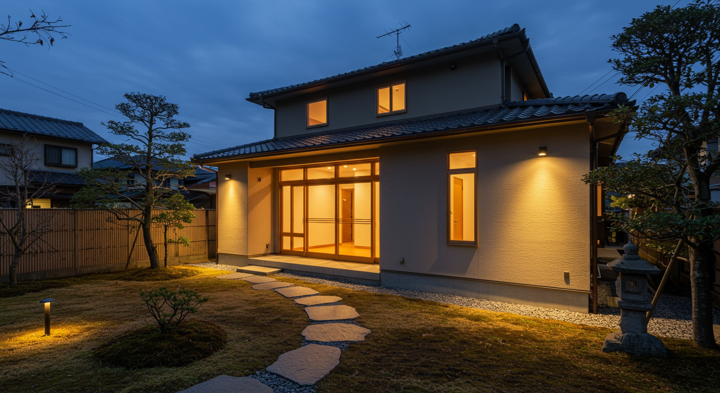 外構照明の効果的な配置例