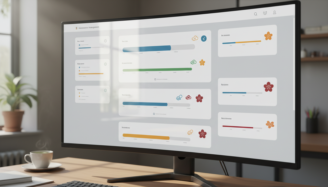 オンライン申請の審査進捗確認画面