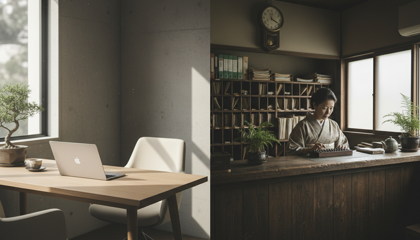 オンライン申請と窓口申請の比較イメージ