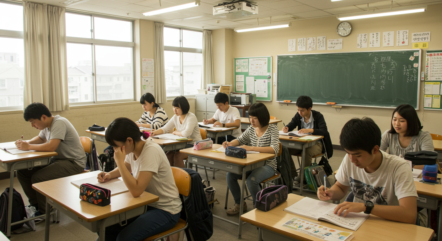 伊勢崎市の日本語教室の様子