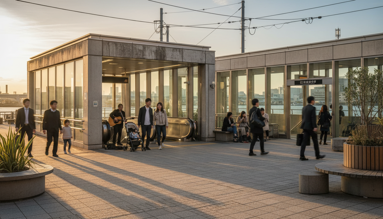 勝どき駅周辺の交通網と都営大江戸線