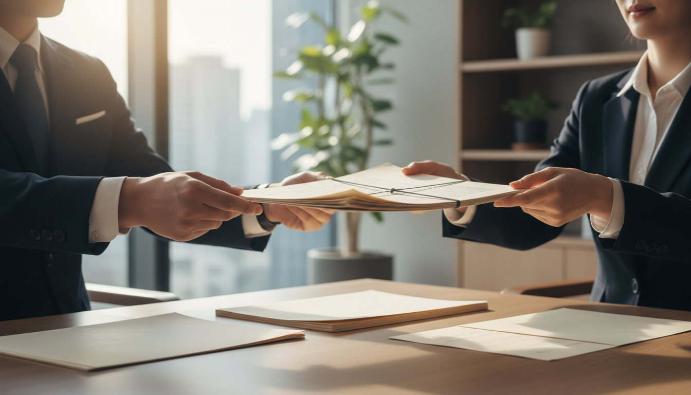 特殊車両通行許可証の受領イメージ