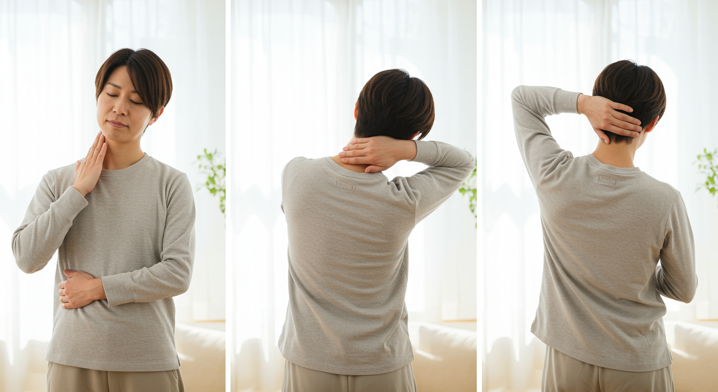 自宅でできる首のストレッチング方法
