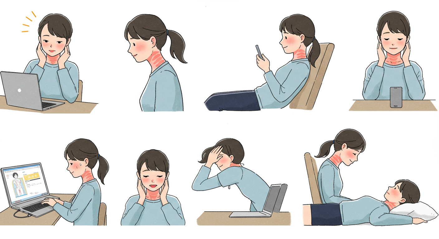 首の健康を維持するための総合的なライフスタイル