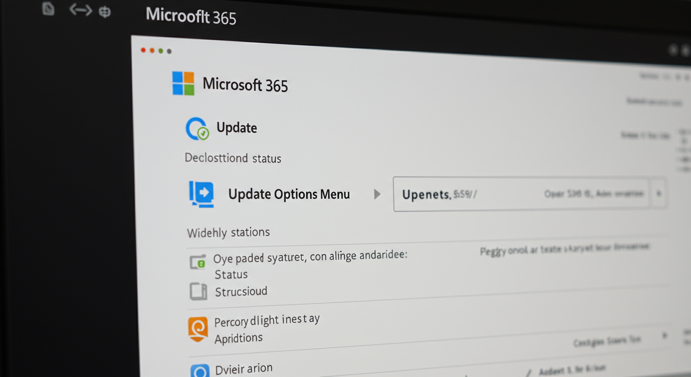 Microsoft 365の更新画面