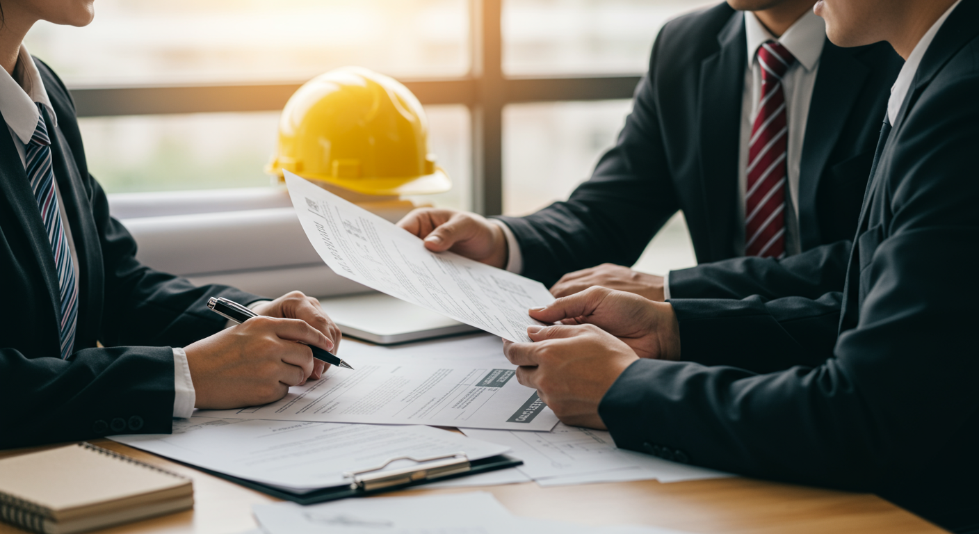 建設業許可申請の相談風景