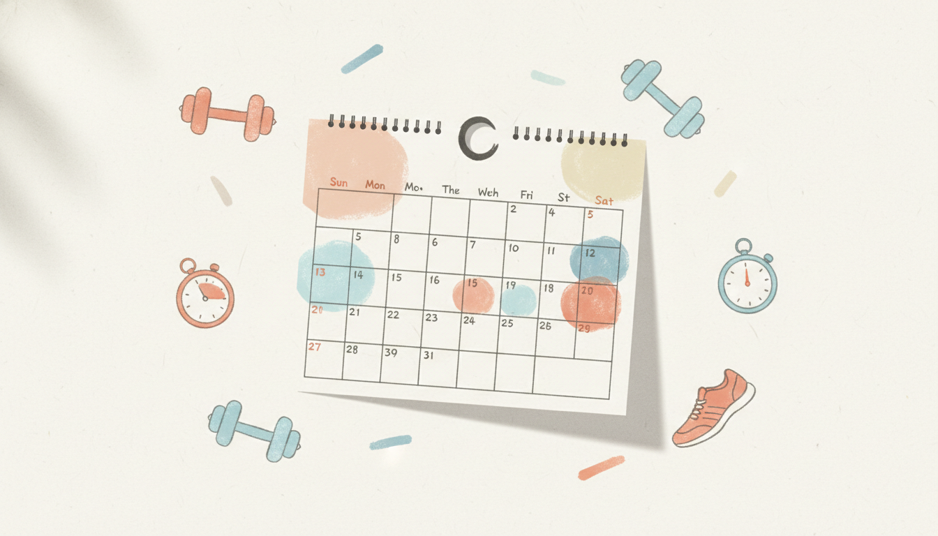 パーソナルジム入会タイミングのカレンダー計画イメージ