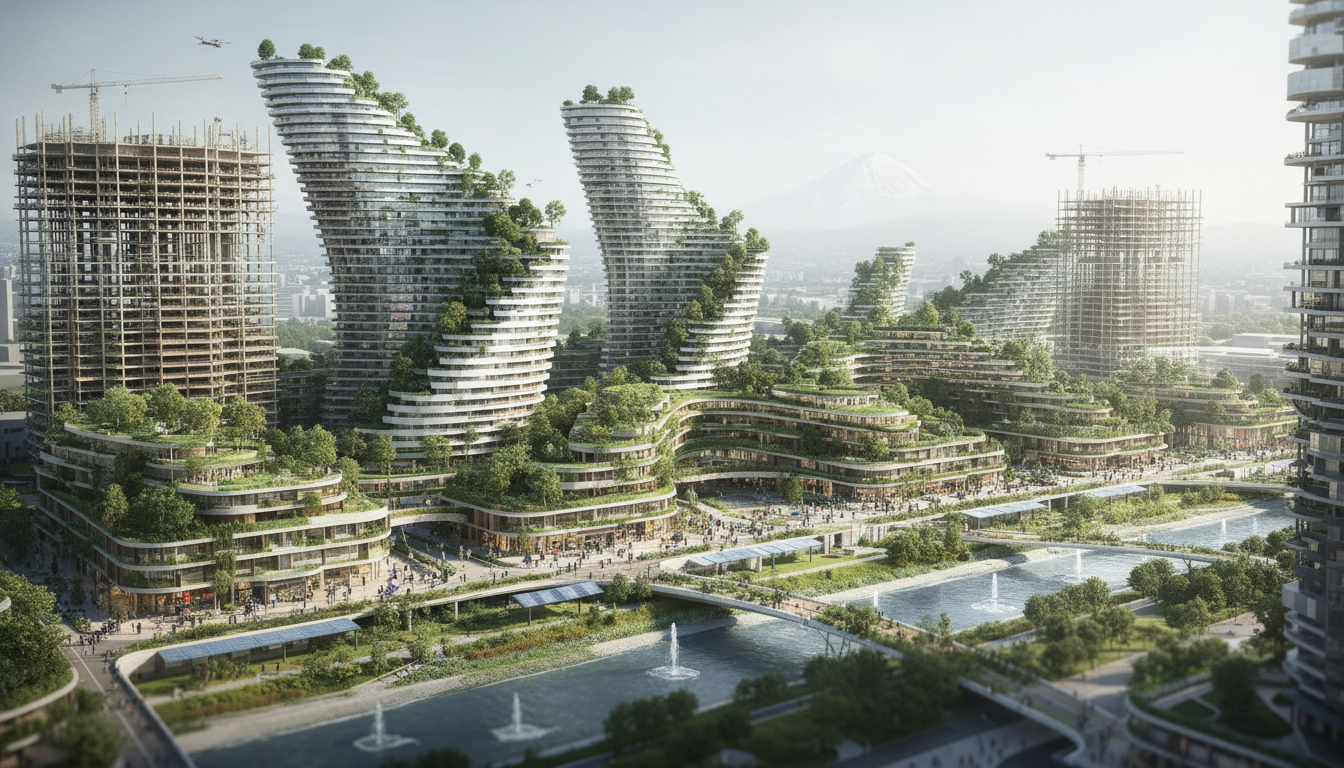 勝どきエリアの最新開発プロジェクトと未来都市イメージ