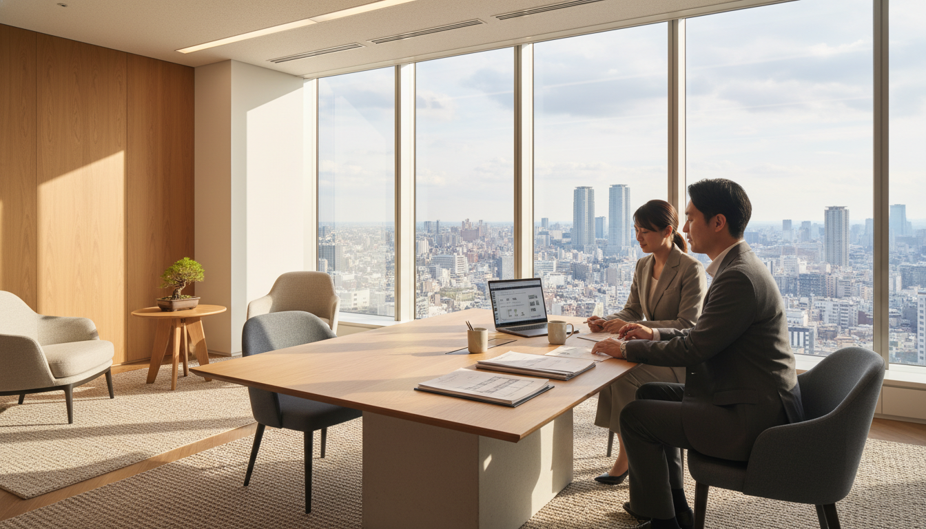 不動産物件探しのイメージと相談風景