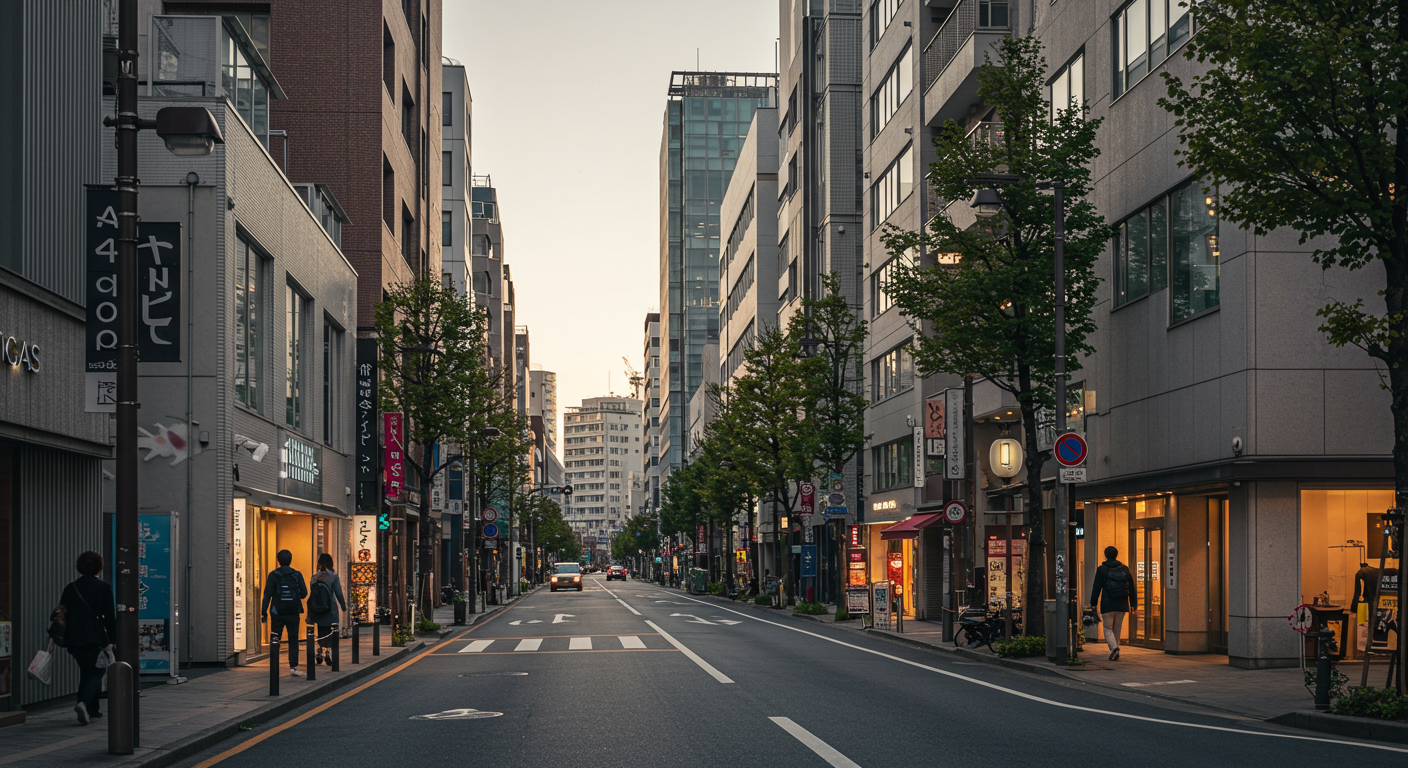 赤坂駅周辺の街並み