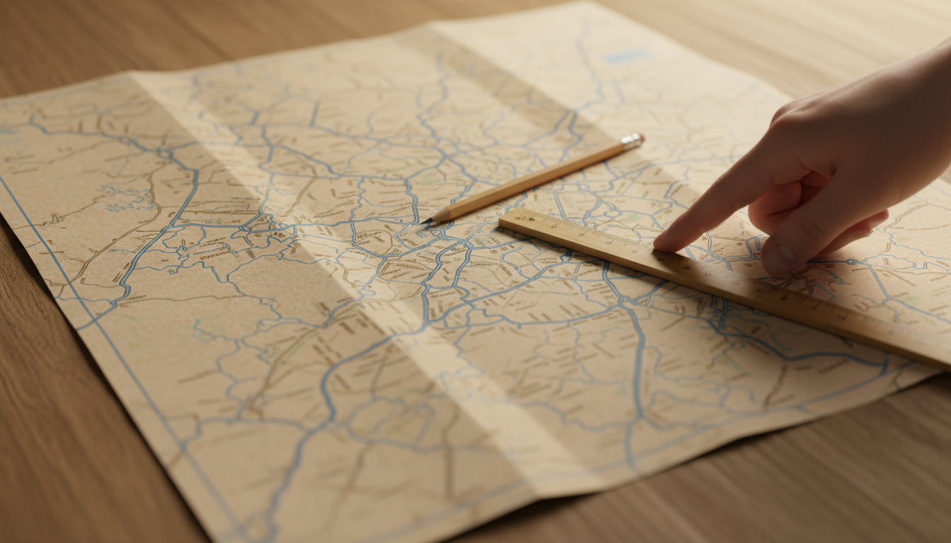 特殊車両申請の通行経路図と経路表の確認作業