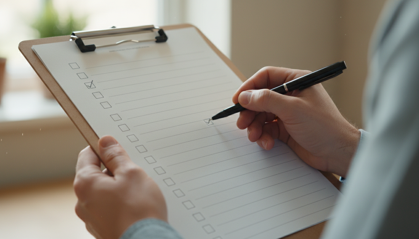 特殊車両申請前の書類チェックリスト確認作業