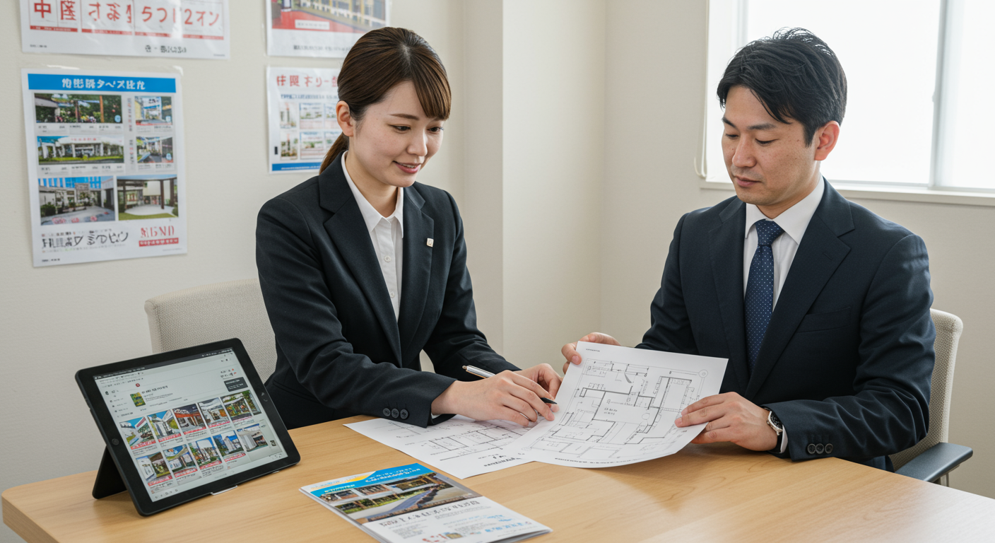 不動産賃貸仲介の業務イメージ