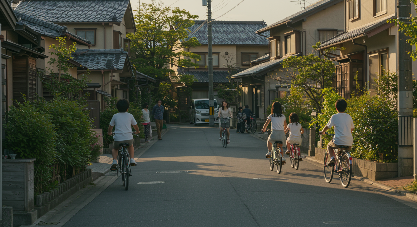 子どもが安心して遊べる住宅街
