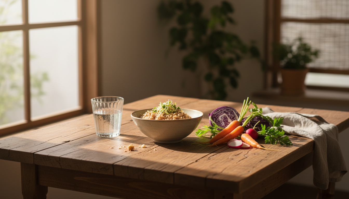 バランスの取れた食事と健康的なライフスタイルのイメージ