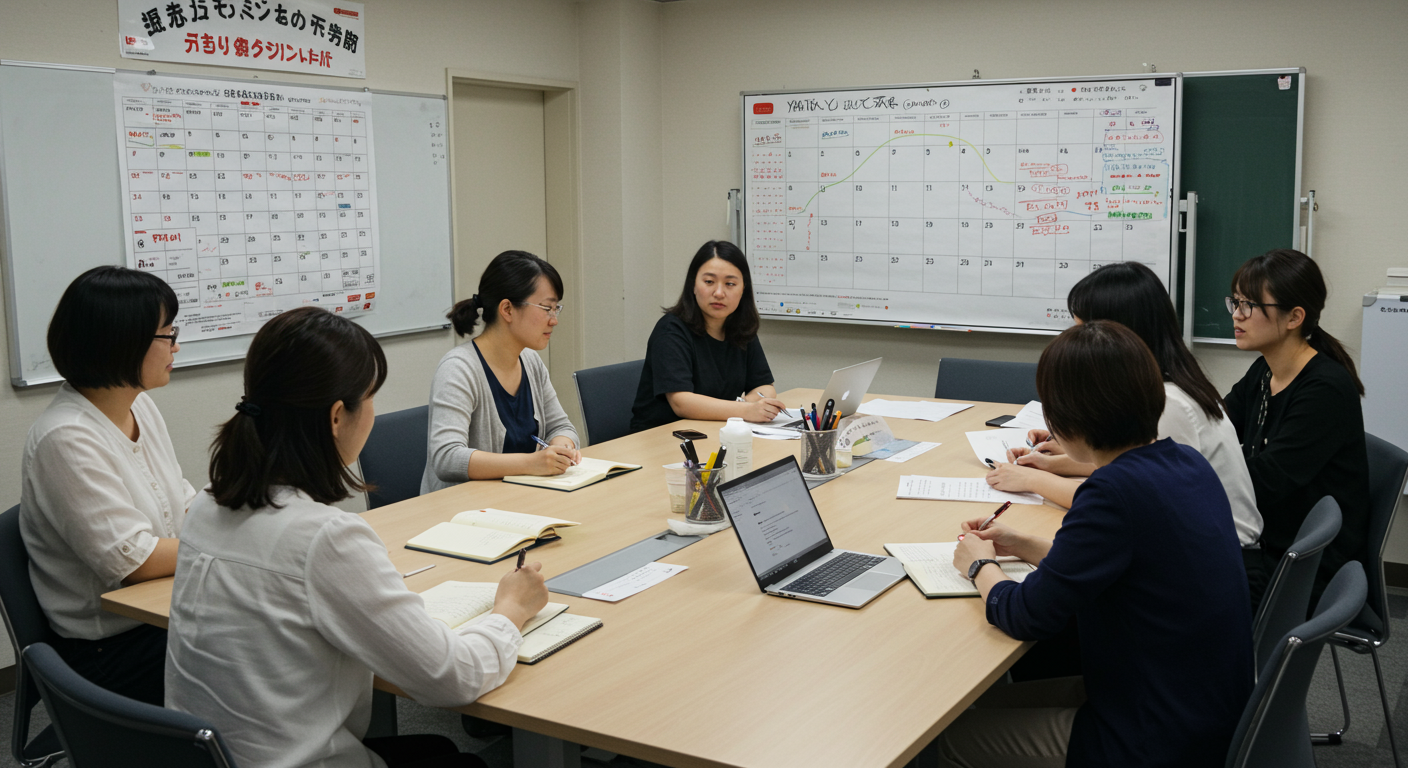 学習塾のYouTubeチャンネル運用会議