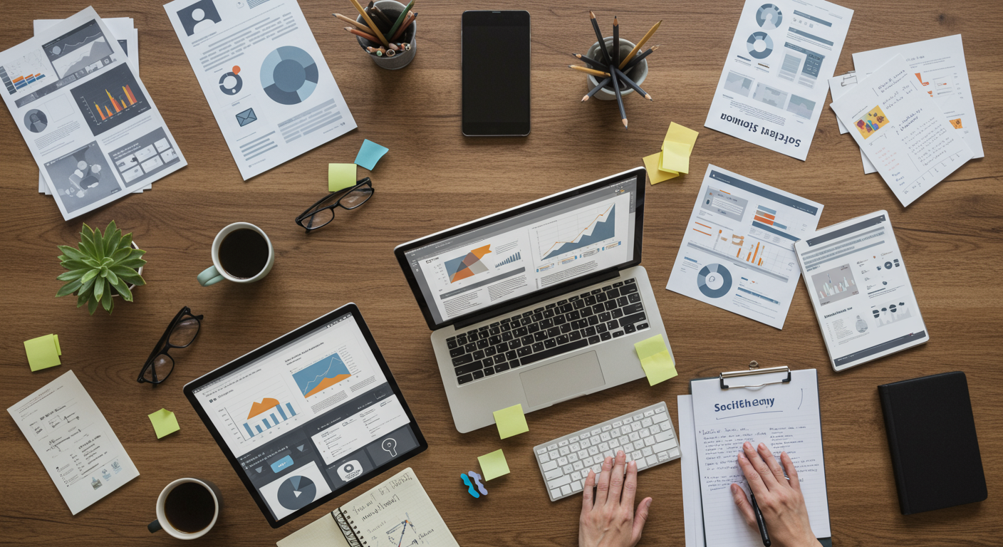 SNS運用代行会社の選定ポイントを示す図