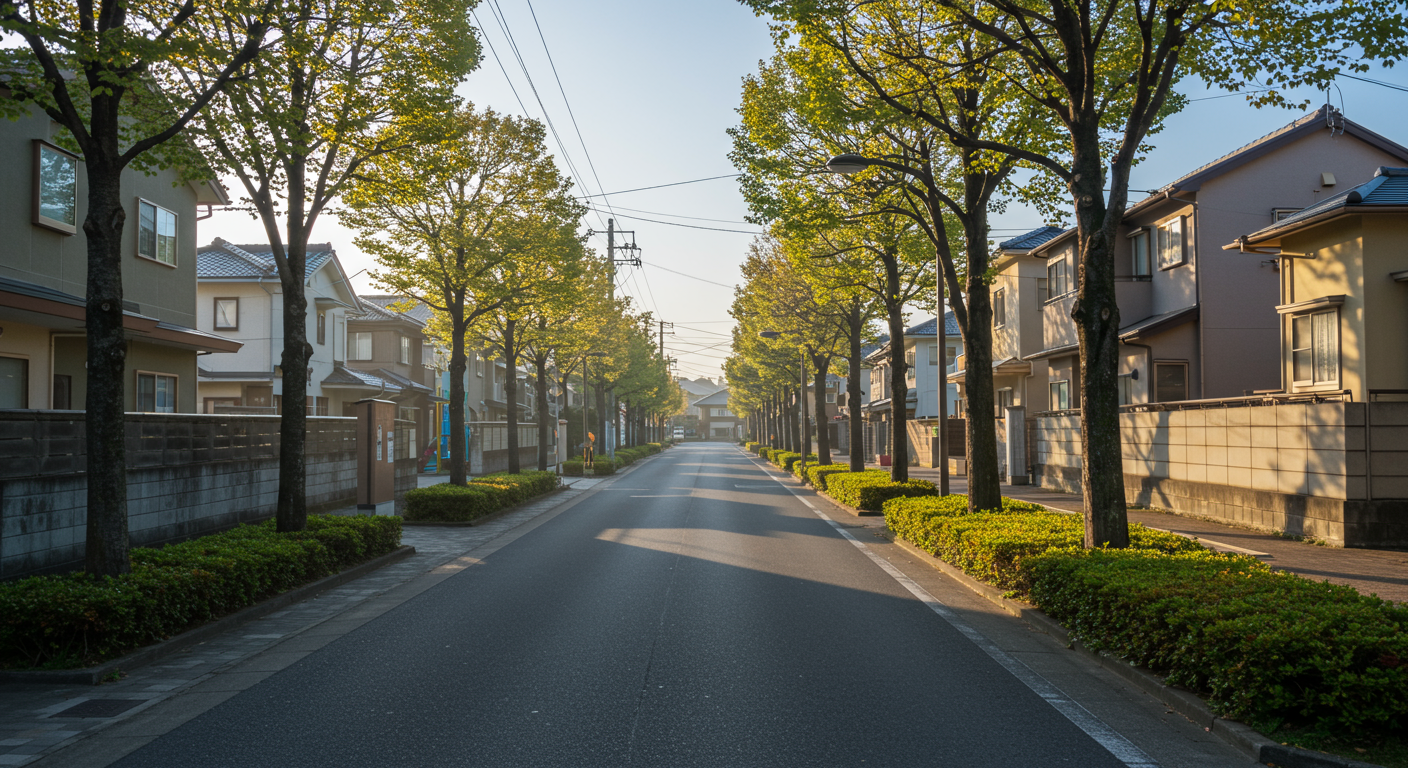 姫路市安室小学校区の街並み