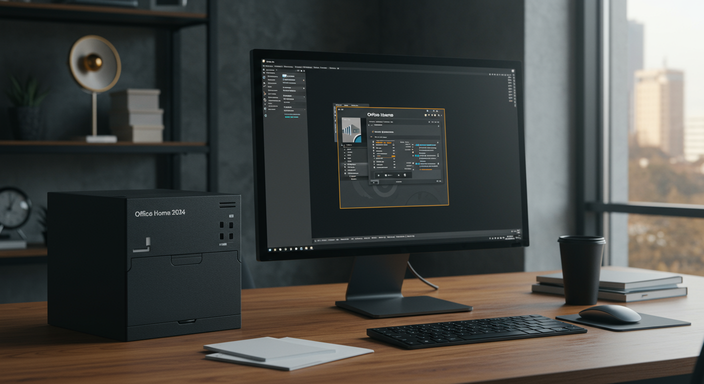 Office Home 2024のパッケージとインストール画面