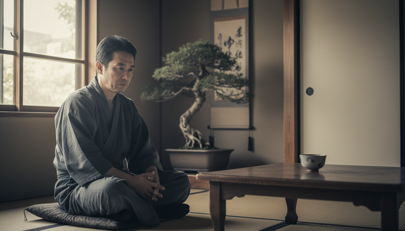 男性更年期うつの症状に悩む40代男性