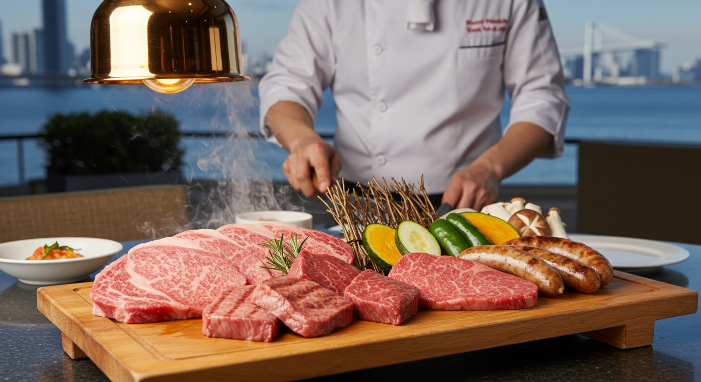 ヒルトン東京お台場のMEAT LOVER PLANの肉料理