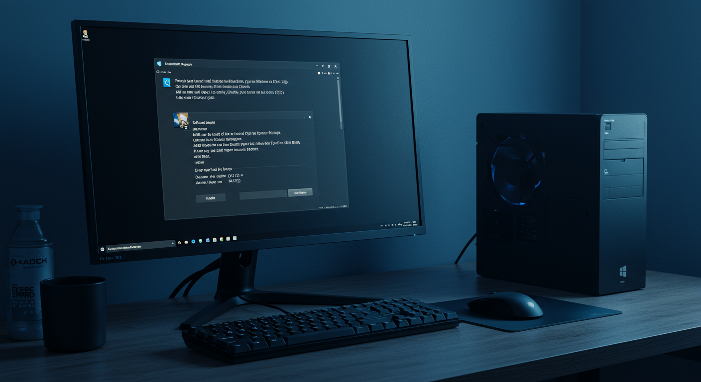 Windowsのインストール作業の様子