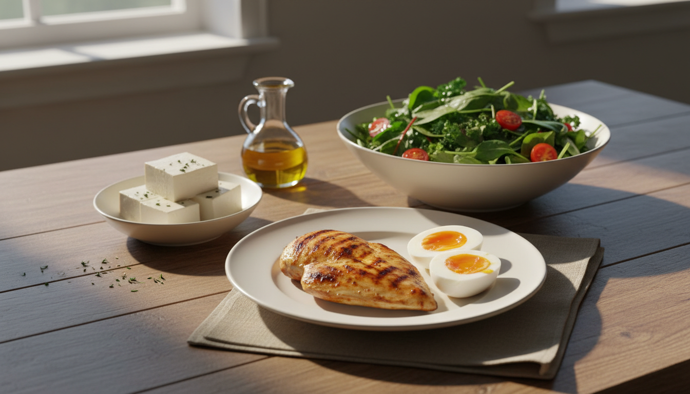 20代女性のダイエット 毎食タンパク質を意識した食事