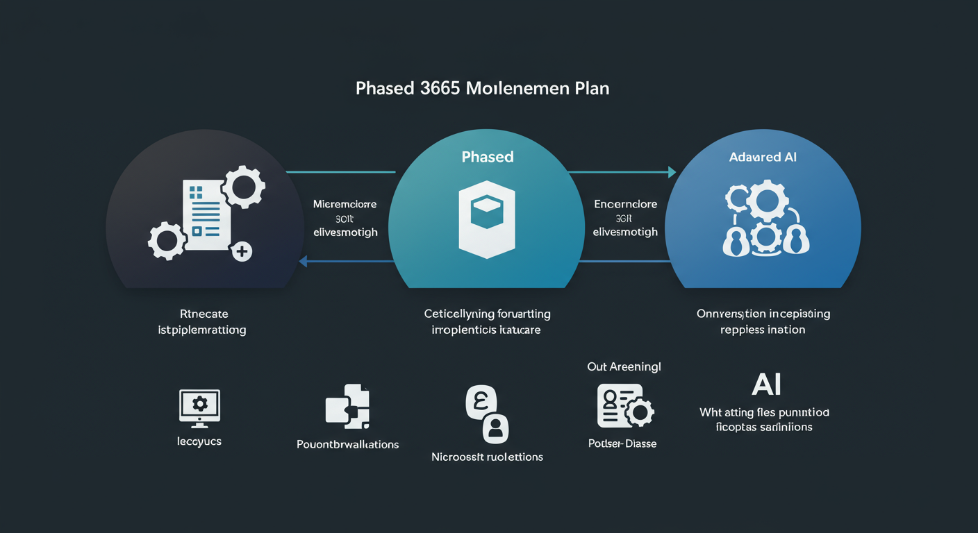 Microsoft 365導入計画の図表