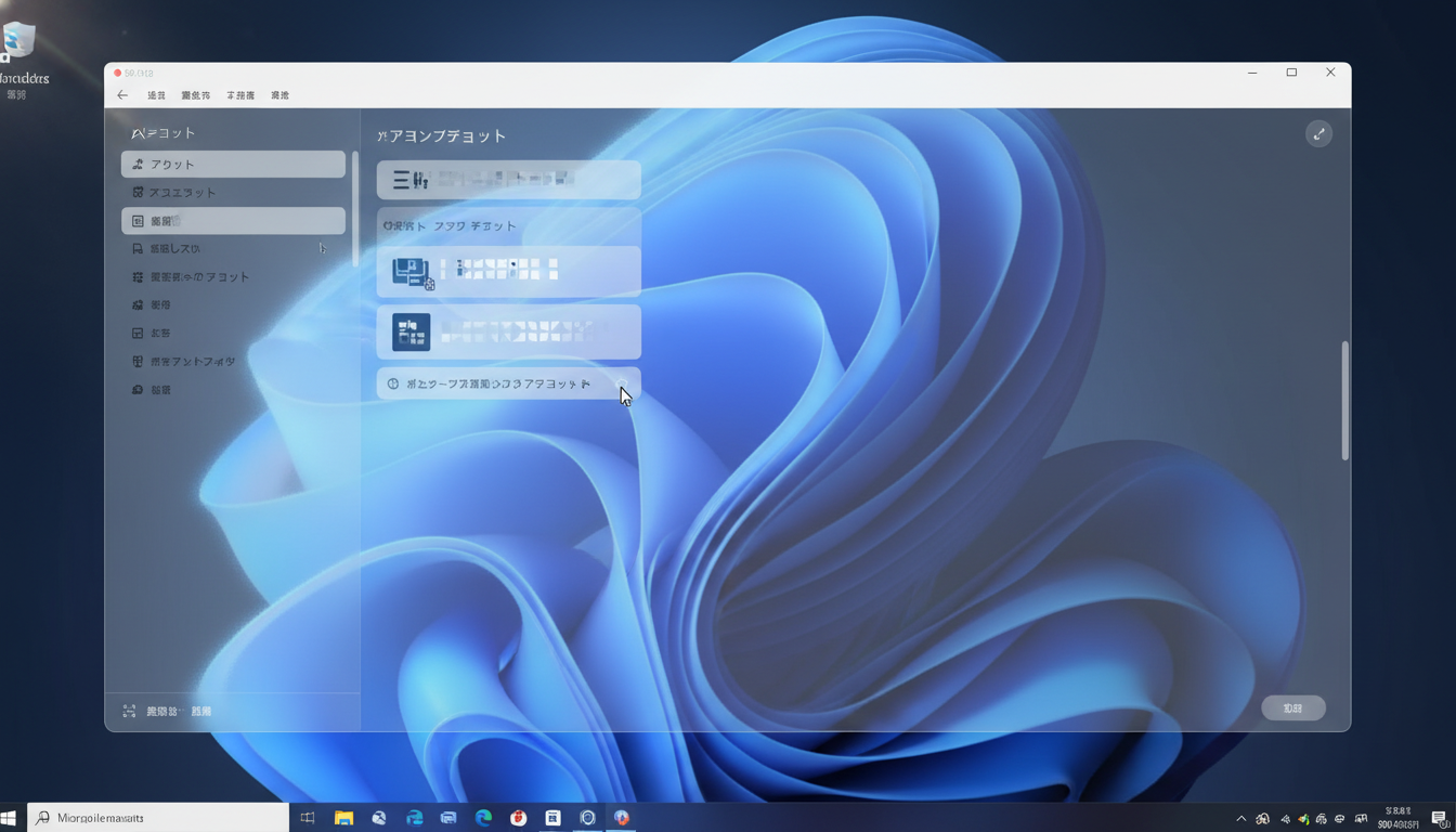 Windows 11 設定画面からアカウント追加する手順