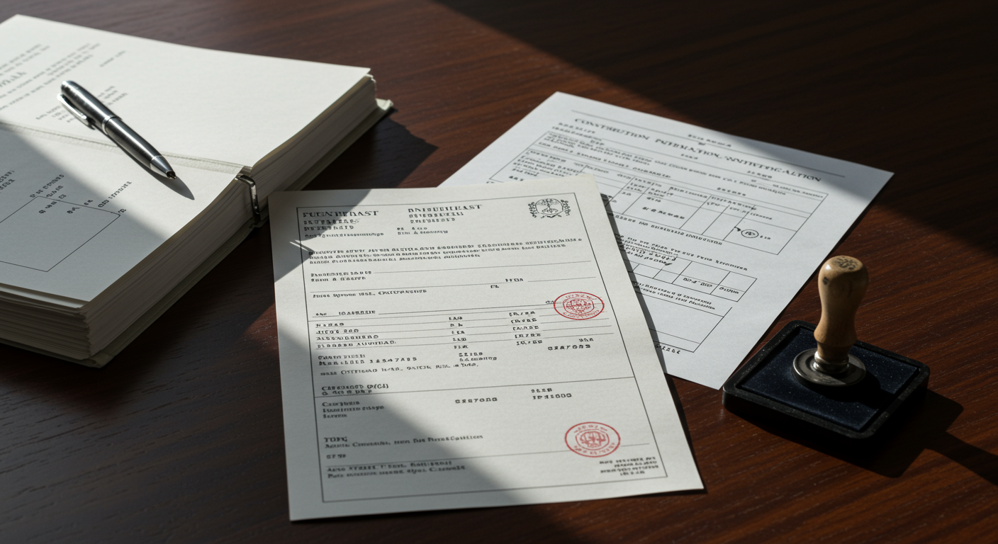 建設業許可の変更届に必要な書類と印鑑