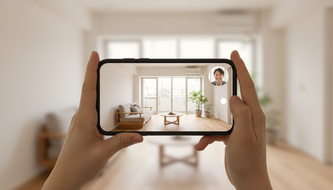 オンライン内見 スマートフォン 賃貸物件