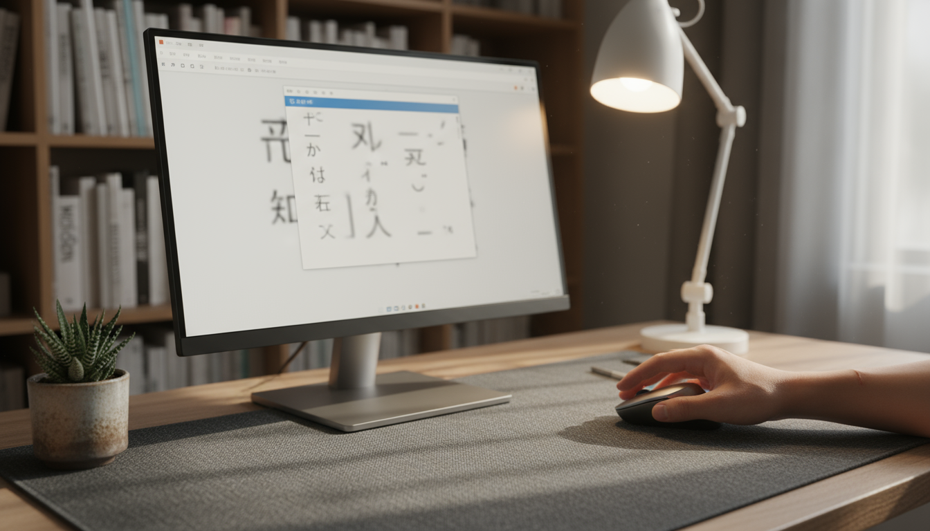 フォントプレビュー画面とインストールボタン