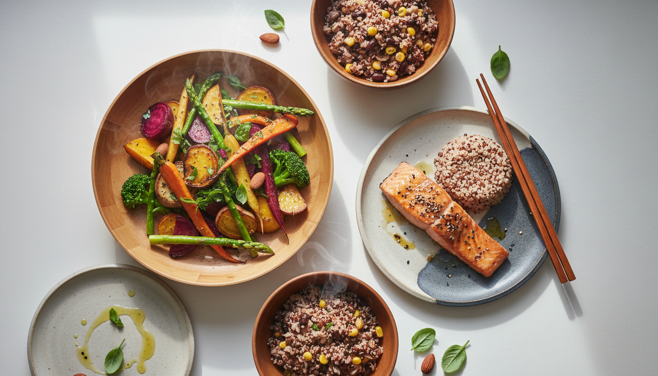 食事記録とバランスの良い食事